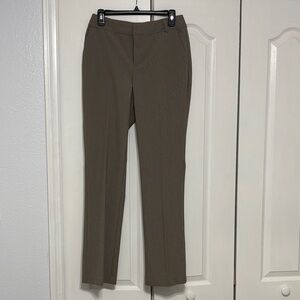 Nine West Tan Straight-Leg Dress Pants